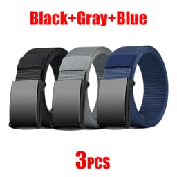 Newest Metal Buckle Tactical Belt Men's Canvas Military Belts Casual Outdoor Training Golf Workwear Pant Trousers Waist Belt
