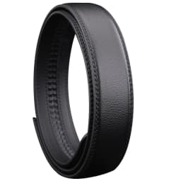 2.4/2.8/3.0/3.5CM Wide (Without Buckle) Men Ratchet Cow Leather Belt Strap Replacement for Men's Auto Lock Buckle Belt