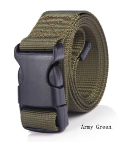 25mm Kids Canvas Belt Unisex for Boys Girls Lightweight Tactical Belt Quick Release Plastic Buckle Adjustable Children Waistband