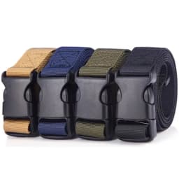 25mm Kids Canvas Belt Unisex for Boys Girls Lightweight Tactical Belt Quick Release Plastic Buckle Adjustable Children Waistband