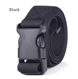 25mm Kids Canvas Belt Unisex for Boys Girls Lightweight Tactical Belt Quick Release Plastic Buckle Adjustable Children Waistband