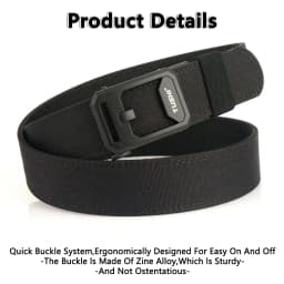 TUSHI Hard Tactical Belt for Men Sturdy Nylon Metal Automatic Buckle Police Duty Military Belt Outdoor Girdle IPSC Accessories