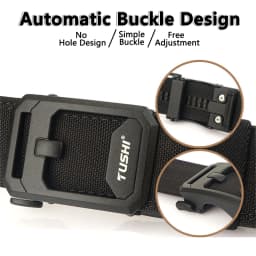 TUSHI Hard Tactical Belt for Men Sturdy Nylon Metal Automatic Buckle Police Duty Military Belt Outdoor Girdle IPSC Accessories