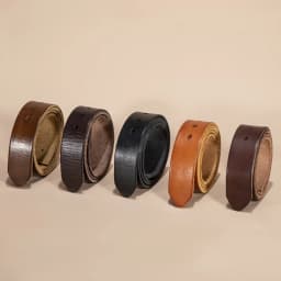 3.8cm Width Male Without Buckle Belts for Men Pin Buckle Hole Strap Cowskin Genuine Leather Strap Male No Buckle Belt for Men