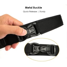 KOLBER 105cm/115cm Rigid Tactical Belt for Men Metal Buckle Quick Release Police Duty Belt Thick Nylon Casual Trouser Girdle