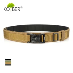 KOLBER 105cm/115cm Rigid Tactical Belt for Men Metal Buckle Quick Release Police Duty Belt Thick Nylon Casual Trouser Girdle