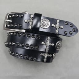 Metal Rivet Cowboy Belt Genuine Leather Cowskin Men Belt Punk Rivet Jeans Belts For Men Ceinture Homme Cinturones Hombre