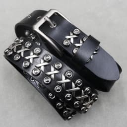 Metal Rivet Cowboy Belt Genuine Leather Cowskin Men Belt Punk Rivet Jeans Belts For Men Ceinture Homme Cinturones Hombre