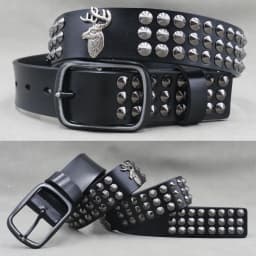 Metal Rivet Cowboy Belt Genuine Leather Cowskin Men Belt Punk Rivet Jeans Belts For Men Ceinture Homme Cinturones Hombre