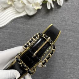 cowhide zipper decorative belt, shiny leather, women's slim waist seal, red belt