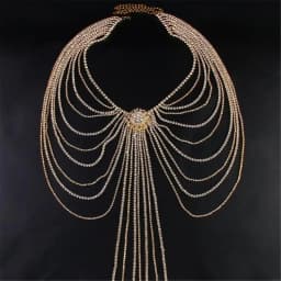 Women Blingbling Waist Belt Stylish Multilayer Crystal Waist Chain Belt Elaborate Chain Belly Chain for Belly Dance Accessories