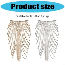 Women Blingbling Waist Belt Stylish Multilayer Crystal Waist Chain Belt Elaborate Chain Belly Chain for Belly Dance Accessories