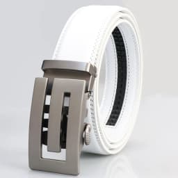 3.5cm New Men's Leather Belt Alloy Automatic Buckle Business Leisure Youth Middle-aged and Elderly Belt Designer Belt for White