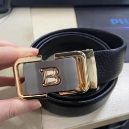 2025 New High Quality Fashion Black B Letter Belt Men's Automatic Buckle 3.5cm Wide Leather Casual Belt Croskin Ceinture Homme
