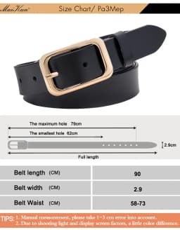 Maikun Genuine Leather Simple Belt For Women All-Match Vintage Gold Pin Buckle Belt Wide Casual Waistband