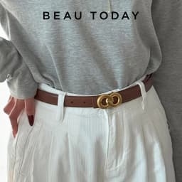 BEAUTODAY Luxury Belts Women Genuine Leather Golden Buckle Solid Color Ladies Cowhide Waistband Accessories Handmade 91111