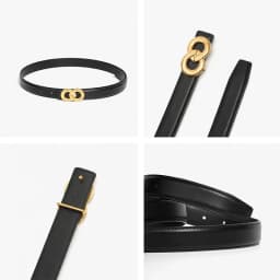 BEAUTODAY Luxury Belts Women Genuine Leather Golden Buckle Solid Color Ladies Cowhide Waistband Accessories Handmade 91111
