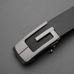 Fashionable and Simple Men's G-Shaped Metal Automatic Buckle Belt High Quality Men's Business Belt Suitable for Formal Occasions