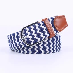 107/120/130cm Unisex Elastic Fabric Woven Casual Belt Pin Buckle Expandable Braided Stretch Canvas Leisure Belts for Men Women