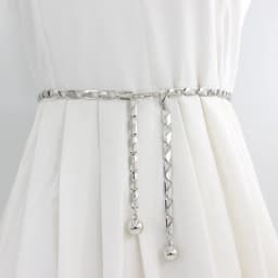 Metal Ball Pendant Waist Chain Women Thin Belt Gold Sliver Color Long Girdle Female Strap For Dress Skirt Decorative Waistband