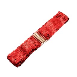 Sequin Elastic Glitter Belt Women's Corset Wide Waist Belt Metal Buckle Waistband Decorative Corset Strap Party Dress Accessorie