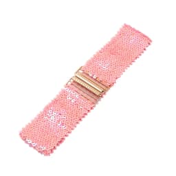 Sequin Elastic Glitter Belt Women's Corset Wide Waist Belt Metal Buckle Waistband Decorative Corset Strap Party Dress Accessorie