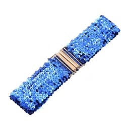 Sequin Elastic Glitter Belt Women's Corset Wide Waist Belt Metal Buckle Waistband Decorative Corset Strap Party Dress Accessorie