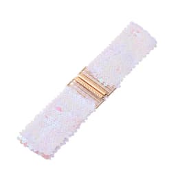 Sequin Elastic Glitter Belt Women's Corset Wide Waist Belt Metal Buckle Waistband Decorative Corset Strap Party Dress Accessorie