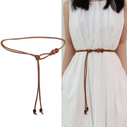 New Retro Women's New Chinese Style Waist Rope Aassembly Dress Waist Chain Leather Rope Belt Gift Wholesale