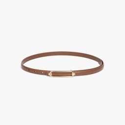 BEAUTODAY Skinny Belts Women Cow Leather GoldBuckle Ladies Modern Waistband Fashion Jeans Dress Accessories Autumn Winter 91113
