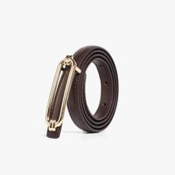 BEAUTODAY Skinny Belts Women Cow Leather GoldBuckle Ladies Modern Waistband Fashion Jeans Dress Accessories Autumn Winter 91113
