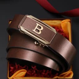 Luxury Famous Brand Fashion B Letter Coffee Belt High Quality Men's Automatic Buckle Casual Classic Black Belt Ceinture Homme