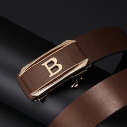 Luxury Famous Brand Fashion B Letter Coffee Belt High Quality Men's Automatic Buckle Casual Classic Black Belt Ceinture Homme