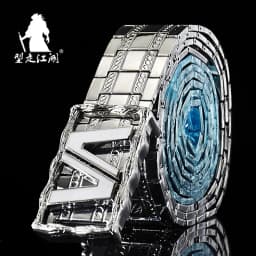 metal waistband Mens belts Stainless steel Belt goth Punk style luxury designer Gifts for men Tactical Belt self-defense Belt ma