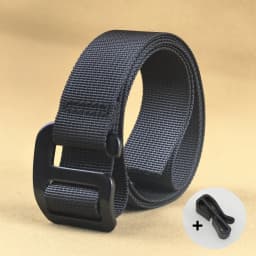 (Lightweight Thin Belt) 2.5CM Narrow Aluminum Alloy Buckle Nylon Belt 3.8CM Widening Hook Tactical Belt Men's Canvas Women's
