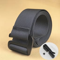 (Lightweight Thin Belt) 2.5CM Narrow Aluminum Alloy Buckle Nylon Belt 3.8CM Widening Hook Tactical Belt Men's Canvas Women's