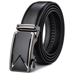 Plyesxale Men Belt 2026 Cowhide Genuine Leather Belts For Men Luxury Automatic Buckle Belts Brown Black Cinturones Hombre B55