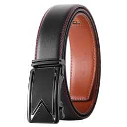 Plyesxale Men Belt 2026 Cowhide Genuine Leather Belts For Men Luxury Automatic Buckle Belts Brown Black Cinturones Hombre B55