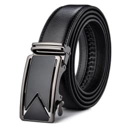 Plyesxale Men Belt 2026 Cowhide Genuine Leather Belts For Men Luxury Automatic Buckle Belts Brown Black Cinturones Hombre B55