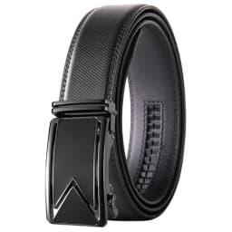 Plyesxale Men Belt 2026 Cowhide Genuine Leather Belts For Men Luxury Automatic Buckle Belts Brown Black Cinturones Hombre B55