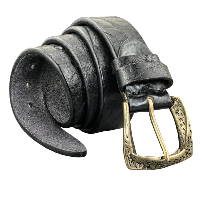 Retro Brass Belt Buckle Top Thick Genuine Leather Belt For Men Ceinture Leather Man Belt Vintage Cowboy Waist Belt Men MBT0020