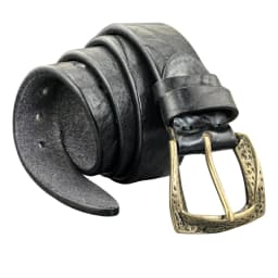 Retro Brass Belt Buckle Top Thick Genuine Leather Belt For Men Ceinture Leather Man Belt Vintage Cowboy Waist Belt Men MBT0020