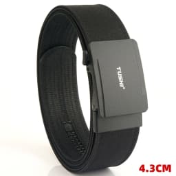 TUSHI New Hard Tactical Belt for Men Metal Automatic Buckle IPSC Gun Belt 1100D Nylon Military Belt Outdoor Sports Girdle Male