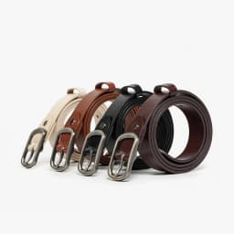 BEAUTODAY Casual Belt Women Cow Leather Gold Square Buckle Waistband Ladies Jeans Dress 2024 Spring Accessories Handmade A91104