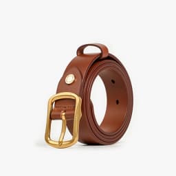 BEAUTODAY Casual Belt Women Cow Leather Gold Square Buckle Waistband Ladies Jeans Dress 2024 Spring Accessories Handmade A91104