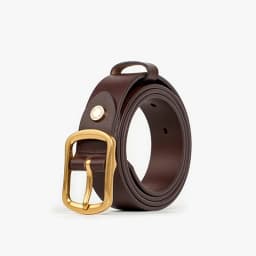 BEAUTODAY Casual Belt Women Cow Leather Gold Square Buckle Waistband Ladies Jeans Dress 2024 Spring Accessories Handmade A91104