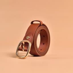 BeauToday Retro Belts Women Genuine Cow Leather Oval Metal Buckle Width 2.9cm Accessories 2023 Ladies Waistband Handmade 91004