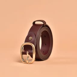 BeauToday Retro Belts Women Genuine Cow Leather Oval Metal Buckle Width 2.9cm Accessories 2023 Ladies Waistband Handmade 91004