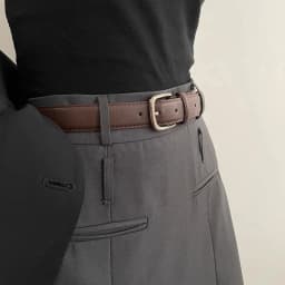 2.8x108cm PU Leather Belt for Women Vintage Summer Silver Buckle Belt Korean Female Jeans Coat Dress Waistband Mens Waist Belt