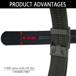 TUSHI New 4.3cm Hard Gun Belt for Men and Women Alloy Automatic Buckle Tactical Outdoor Belt 1100D Nylon Military IPSC Belt Male